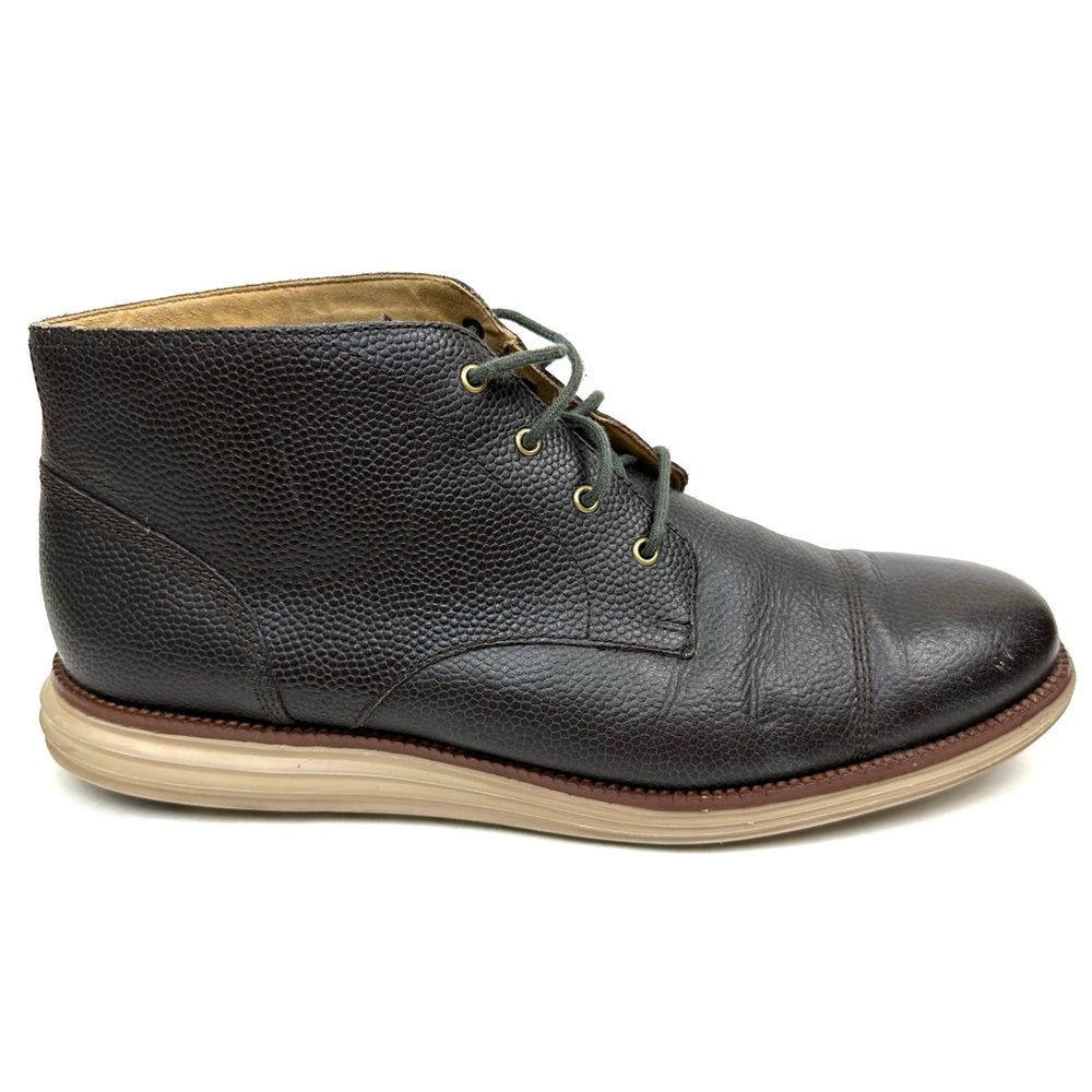 Cole Haan Men's Ankle Chukka Boots GRAND.OS Leather C20972 Dark Brown Size 11